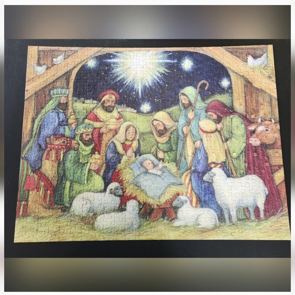 NATIVITY HOLY NIGHT LANG 500 PIECE PUZZLE. NIB - Picture 6 of 6